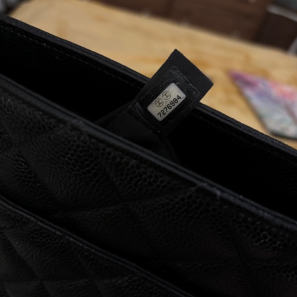 Chanel Black Quilted Caviar Leather Medallion Tote (Authentic Pre-Owned) - Picture 6 of 9